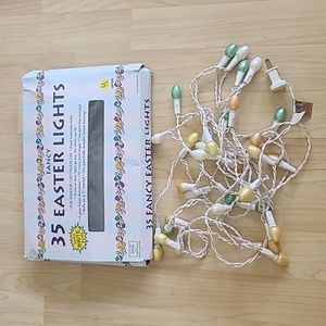 Vintage Easter Pastel Pearl Eggs String Lights 25ft 35 Lights
